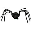 80" Black Furry Spider Decoration Image 1
