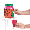 80 oz. Watermelon Reusable Plastic Drink Dispenser with Cups - 5 Ct. Image 2