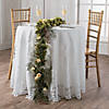 80" Round White Lace Tablecloth Image 1