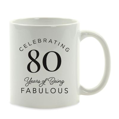 80 Years Awesome Ceramic Mug Image 2