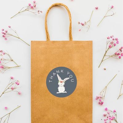 80PC Thank You Amelia Rabbit Floral Image 2