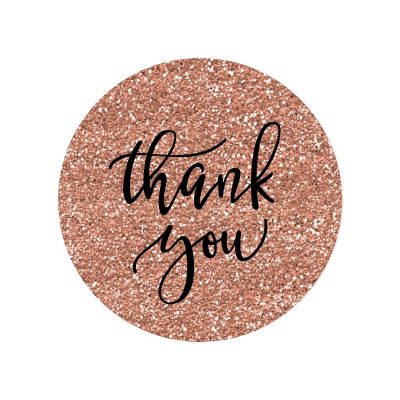 80PC Thank You Claire Glitter Background Image 1