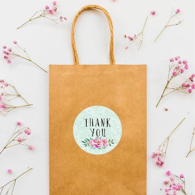 80PC Thank You Harper Mint Pink Floral Image 2