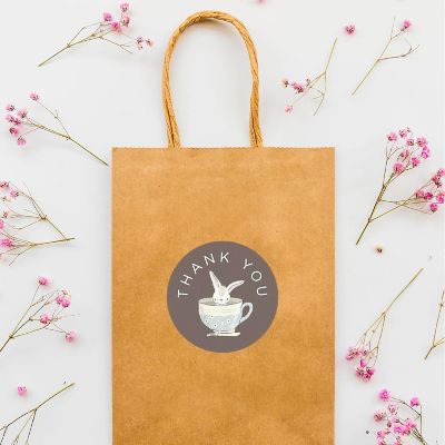80PC Thank You Isabella Rabbit Floral Image 2