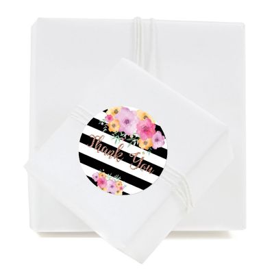 80PC Thank You Marley Black/White Stripe Image 1
