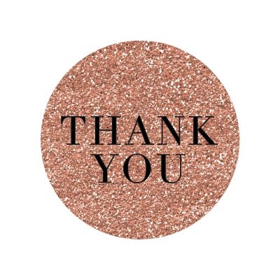 80PC Thank You Rachel Glitter Background Image 1