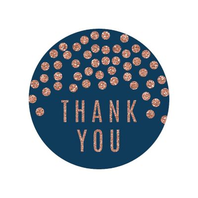 80PC Thank You Taylor Glitter Dot N.Blue Image 2