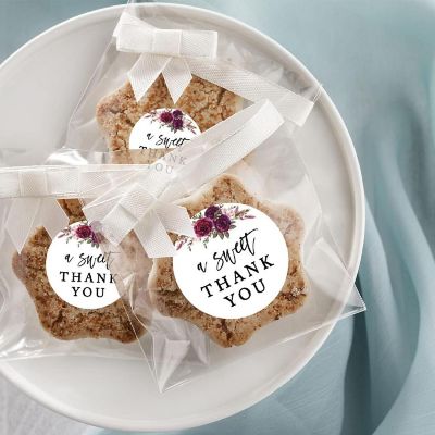 80Pcs 2" A Sweet Thank You Fall Florals Image 2