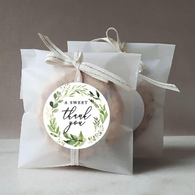 80Pcs 2" A Sweet Thank You Greenery Image 1