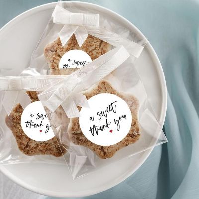 80Pcs 2" A Sweet Thank You Script Label Image 2
