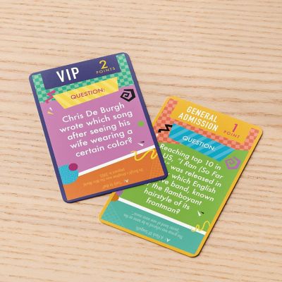 80s Music Trivia Card Game Image 3