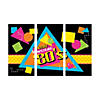 80s Party Backdrop Banner - 3 Pc. Image 1