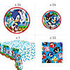 81 Pc. Sonic the Hedgehog&amp;#8482; Party Tableware Kit for 24 Image 1