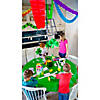82" Bright Color Solid Green Round Disposable Plastic Tablecloth Image 1