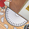 82" x 42" Giant Protractor Vinyl Floor Cling & Class Set - 42 Pc. Image 1