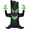 83" Blow-Up Inflatable Light-Up Black Tree with Built-In LED Lights Outdoor Yard Decoration Image 1