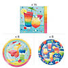 85 Pc. Summer Vibes Cocktail Party Tableware Kit for 8 Guests Image 2