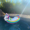 86" Inflatable Rainbow Unicorn Rocker Swimming Pool Float Image 3