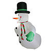 8ft Inflatable Lighted Snowman Outdoor Christmas Decoration Image 1