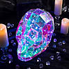 9 1/2" Halloween Multicolor Prismatic Skull Light-Up LED Light Image 1