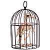 9 1/2" Skeleton Crow in a Cage Halloween Decoration Image 1