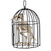 9 1/2" Skeleton Crow in a Cage Halloween Decoration Image 2