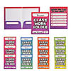 9 1/2&quot; x 12&quot; Student Classwork Organizing Pocket Folders - 12 Pc. Image 1