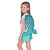 9 1/2" x 15" Color Your Own Medium Mermaid Tail Canvas Drawstring Bags - 4 Pc. Image 1
