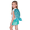 9 1/2" x 15" Color Your Own Mermaid Tail Canvas Drawstring Bags - 12 Pc. Image 2