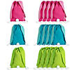 9 1/2" x 15" Medium Canvas Drawstring Bags with Bunny Ears - 12 Pc. Image 1