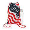 9 1/2" x 15" Patriotic Polyester Drawstring Bags - 12 Pc. Image 1