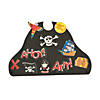 9 1/2" x 6" Fabulous Foam Black Pirate Hat Craft Kit - Makes 12 Image 1