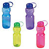 9 1/4" 24 oz. Bulk  60 Ct. Colorful Contoured Plastic Water Bottles Image 2