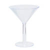 9 1/4" 28 oz. Large Martini Reusable BPA-Free Plastic Glasses - 2 Ct. Image 1