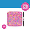 9 1/4&quot; Donut Party Sprinkles Square Disposable Paper Dinner Plates &amp;#8211; 8 Ct.  Image 1