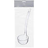 9 3/4" 5 oz. Clear Elegant Disposable Plastic Serving Ladle Image 1