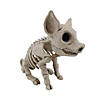 9 3/4" Sitting Pig Plastic Skeleton Halloween Tabletop Decoration Image 1