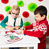 9 3/4" x 7 3/4" Color Your Own Polyester Christmas Stockings - 12 Pc. Image 1