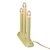 9.5" Ivory 3 Light Candolier with Bell Base Christmas Candle Lamp Image 1