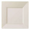 9.5" Ivory Square Plastic Dinner Plates (40 Plates) Image 1
