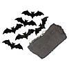 9.75' Gray Gauze and Bats Halloween Decoration Kit Image 1