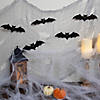 9.75' Gray Gauze and Bats Halloween Decoration Kit Image 1