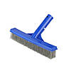 9.75-Inch Blue Stainless Steel Algae Brush for Cement Pools Image 1