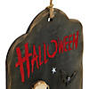 9.75" Skeleton and Jack-O-Lantern Halloween Wall Sign Image 2