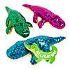 9&quot; Bright Color Stuffed Alligators with See You Later Card for 12 Image 1