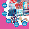 9" Bulk 100 Pc. Patriotic Red, White & Blue Metal Slap Bracelet Assortment Image 1