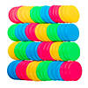 9" Bulk 72 Pc. Bulk Classic Bright Solid Color Plastic Flying Discs Image 1
