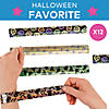 9" Classic Halloween Icon Multicolor Metal Slap Bracelets - 12 Pc. Image 2