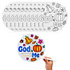 9" Color Your Own Religious Fall God Loves Me Cardstock Wheels &#8211; 12 Pc. Image 1