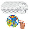 9" Color Your Own Religious The Story of Creation Paper Wheels - 12 Pc. Image 1